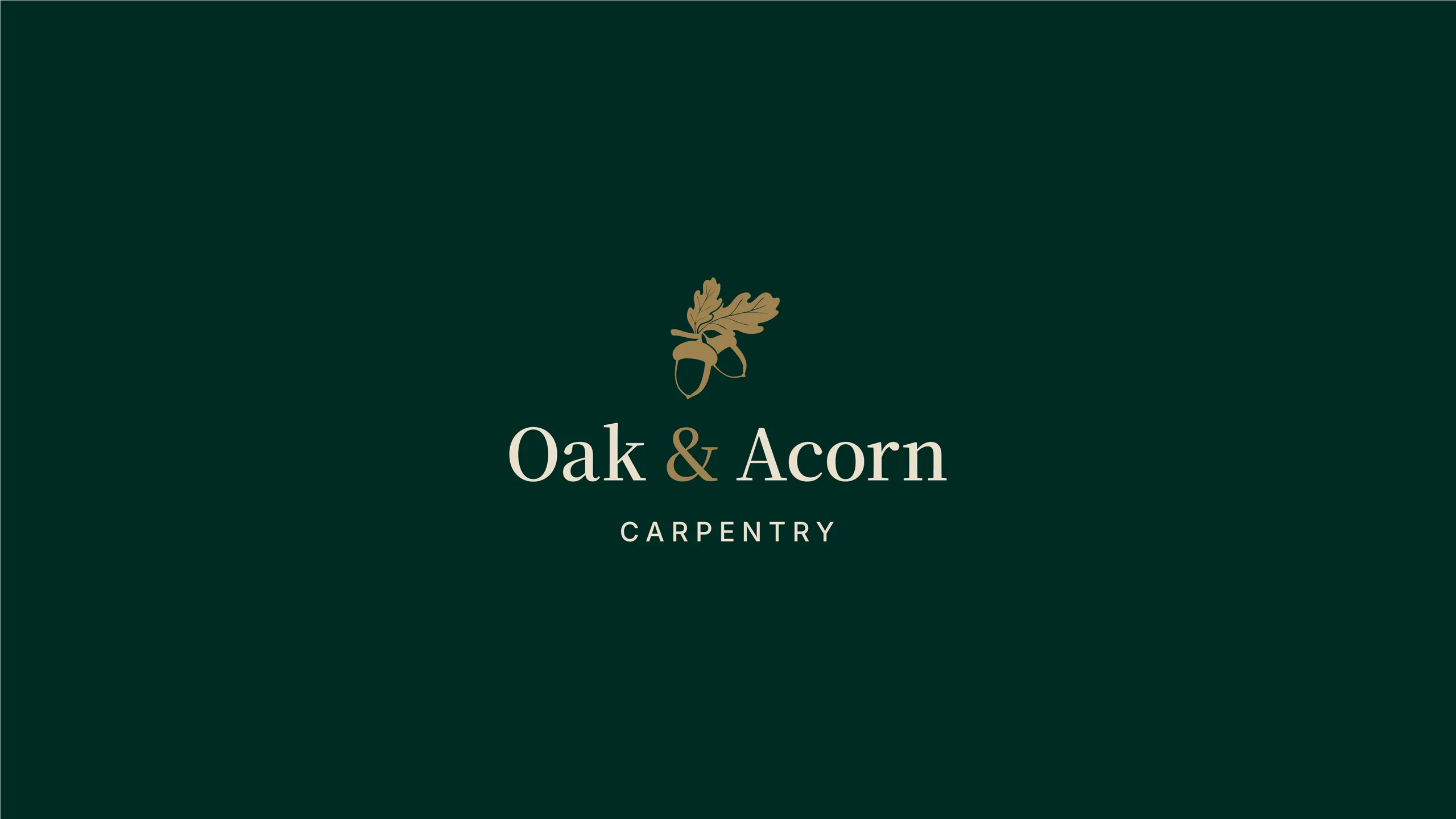 Oak and Acorn Carpentry brand identity 2